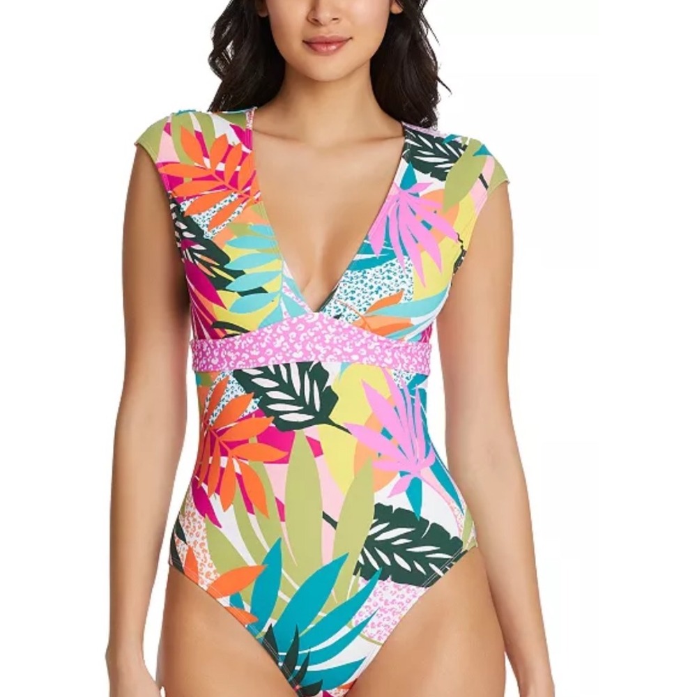 Bleu by‎ Rod BeattieWild at Heart Cap Sleeve MIO One-Piece Swimsuit Size 10
